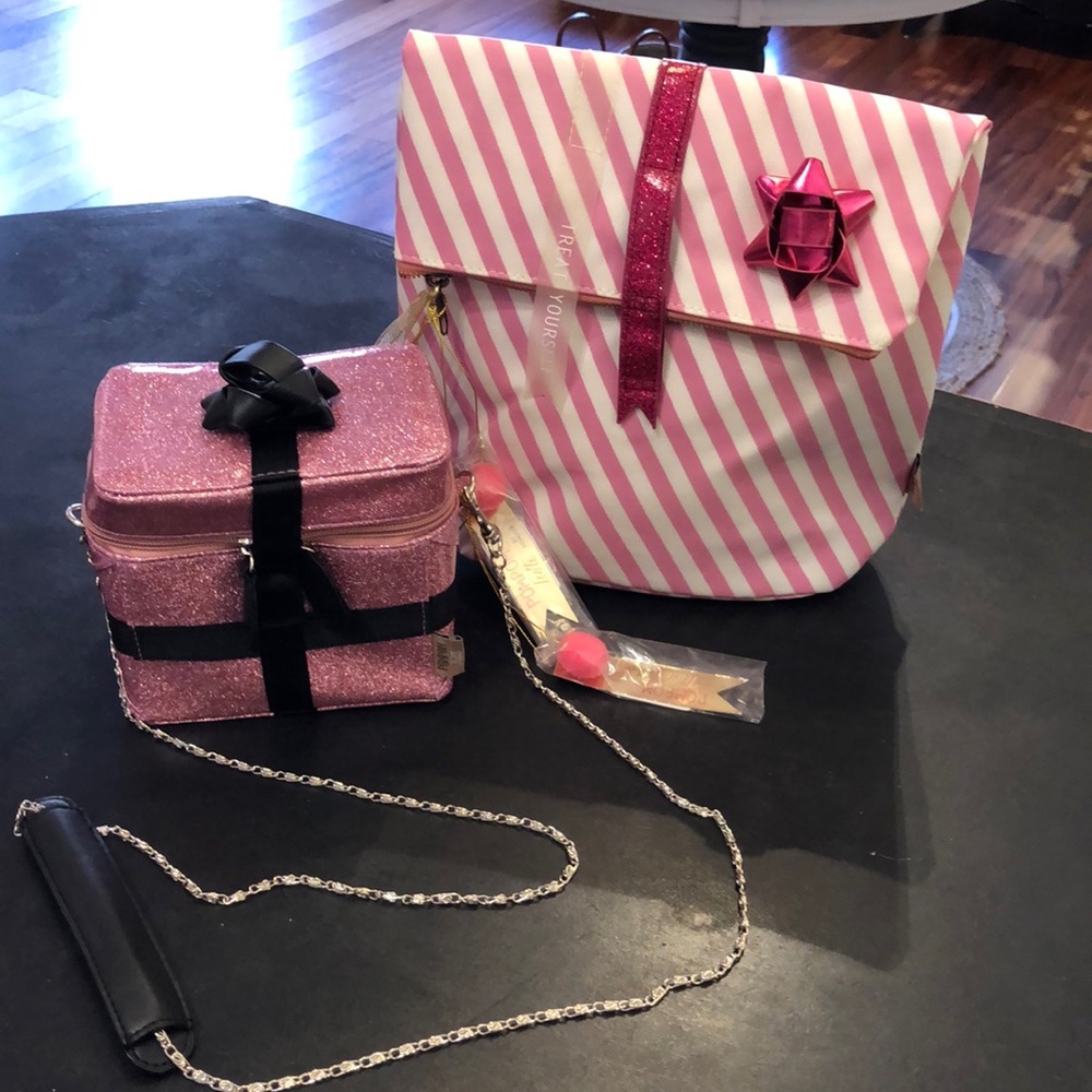 Crossbody Glitter Bag and matching Makeup Bag